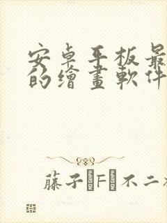 安卓平板最好用的绘画软件