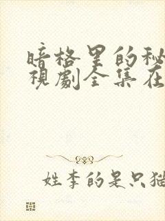 暗格里的秘密电视剧全集在线免费观看