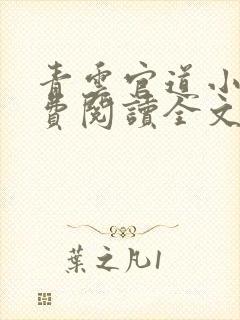 青云官道小说免费阅读全文