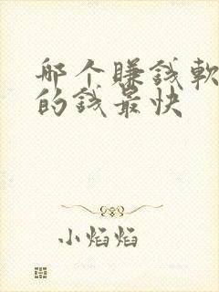 哪个赚钱软件赚的钱最快