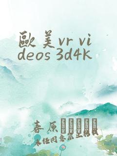 欧美vr videos 3d4k