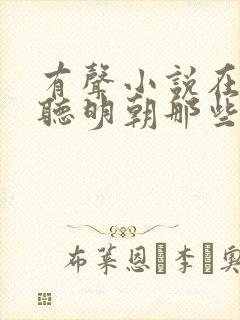 有声小说在线收听明朝那些事