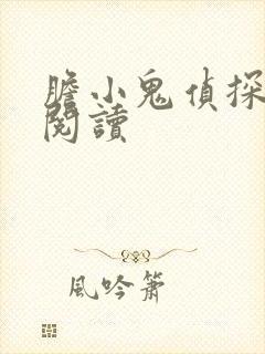 胆小鬼侦探免费阅读