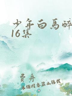 少年白马醉春风16集