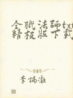 全职法师txt精校版下载