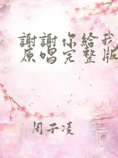 谢谢你给我的爱原唱完整版