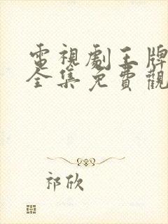 电视剧王牌部队全集免费观看