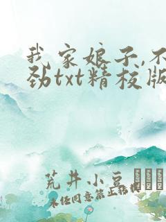 我家娘子,不对劲txt精校版