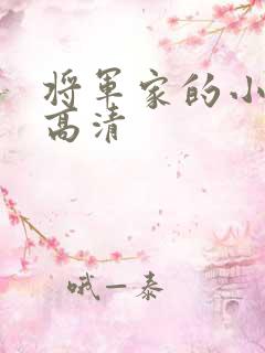 将军家的小娘子高清