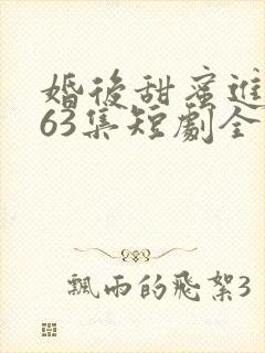 婚后甜蜜进行时63集短剧全集免费观看