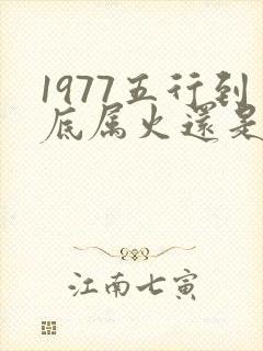 1977五行到底属火还是土