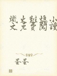 炽火难熄小说全文免费阅读无弹窗