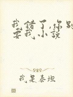 我错了,你别不要我小说