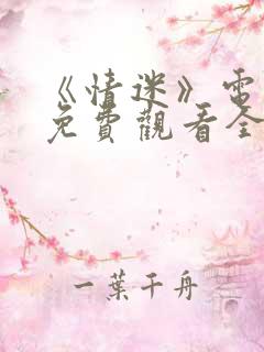 《情迷》电视剧免费观看全集