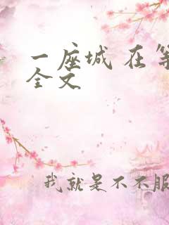 一座城 在等你全文