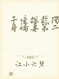 千亿总裁独宠替身娇妻第二季