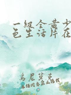 一级全黄少妇性色生活片在哪里看