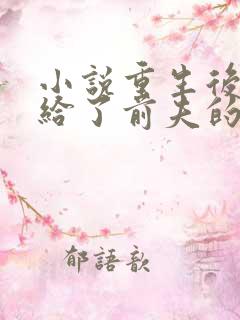 小说重生后我嫁给了前夫的死对头