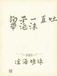 狗子一直吐黄水带泡沫