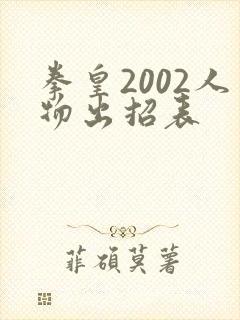 拳皇2002人物出招表