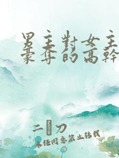 男主对女主强取豪夺的高干文