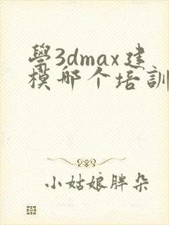 学3dmax建模哪个培训机构好