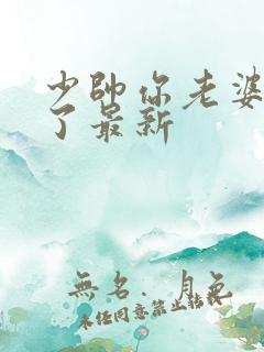 少帅你老婆又跑了最新