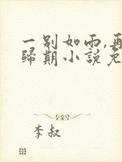 一别如雨,再无归期小说免费阅读