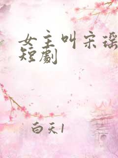 女主叫宋瑶枝的短剧