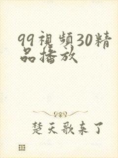 99视频30精品播放