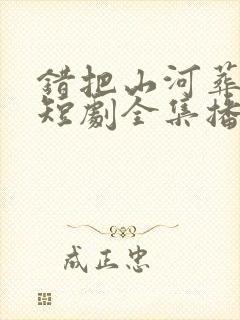 错把山河葬相思短剧全集播放
