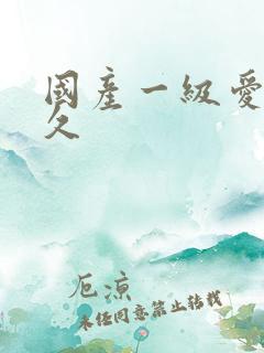 国产一级爱片久久