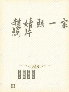 赵婧熙一家三口照片