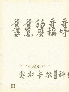 爸爸的哥哥的老婆怎么称呼?