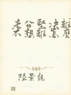 老公坚决离婚我不想离怎么处理