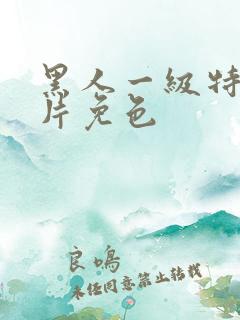 黑人一级特黄大片免色