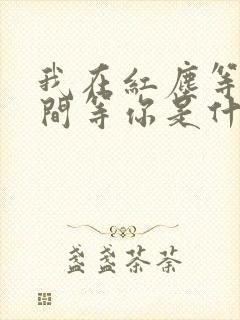 我在红尘等你人间等你是什么歌