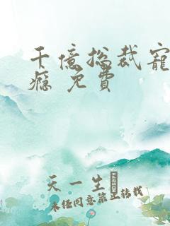 千亿总裁宠妻上瘾 免费