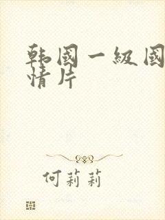 韩国一级国产剧情片