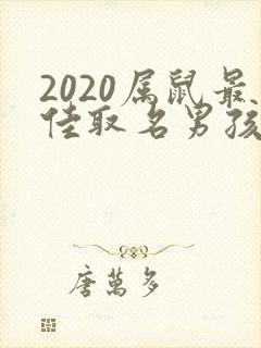 2020属鼠最佳取名男孩