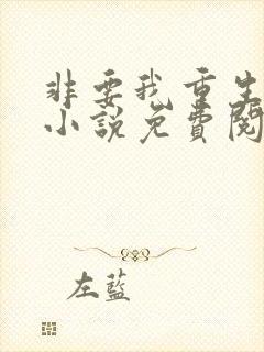 非要我重生是吧小说免费阅读全文