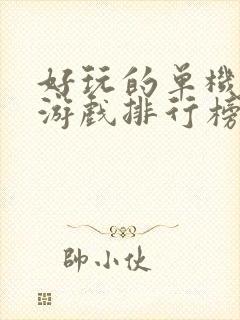 好玩的单机手机游戏排行榜前十名