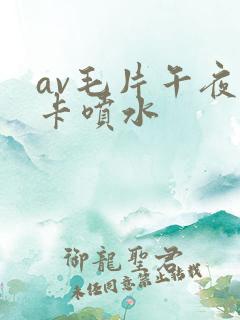av毛片午夜不卡喷水