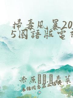 扫毒风暴2025国语版电视剧免费观看