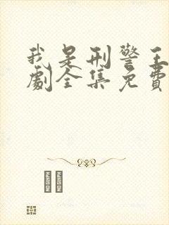 我是刑警王电视剧全集免费观看