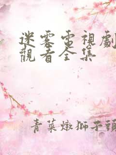 迷雾电视剧免费观看全集