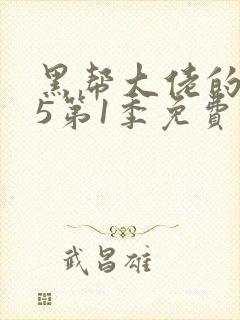 黑帮大佬的365第1季免费观看