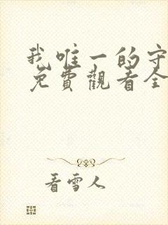 我唯一的守护者免费观看全集高清