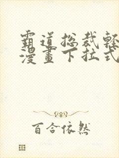 霸道总裁轻点爱漫画下拉式