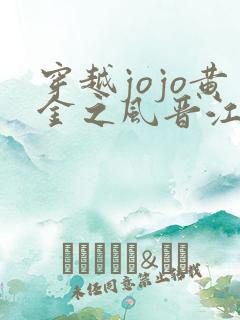 穿越jojo黄金之风晋江